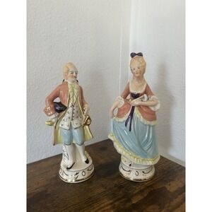 Vintage Coventry USA Porcelain Man & Woman 5012B/5013B Figurines Collector‎